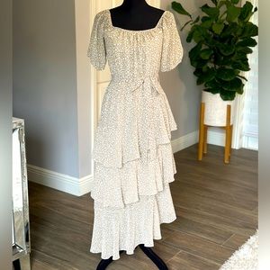Cream Layered Dress